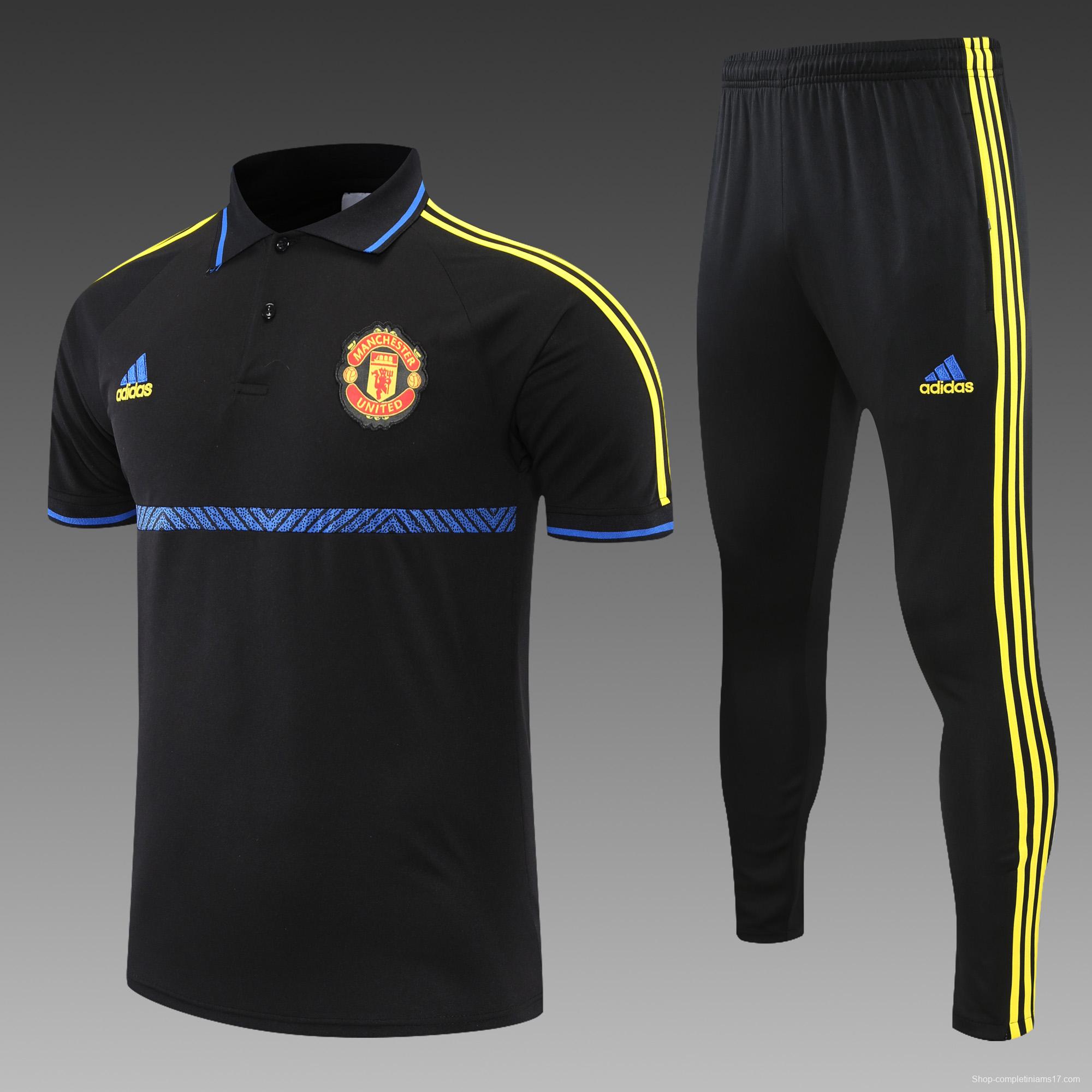 Manchester United POLO kit black and blue stripes(not supported to be sold separately)