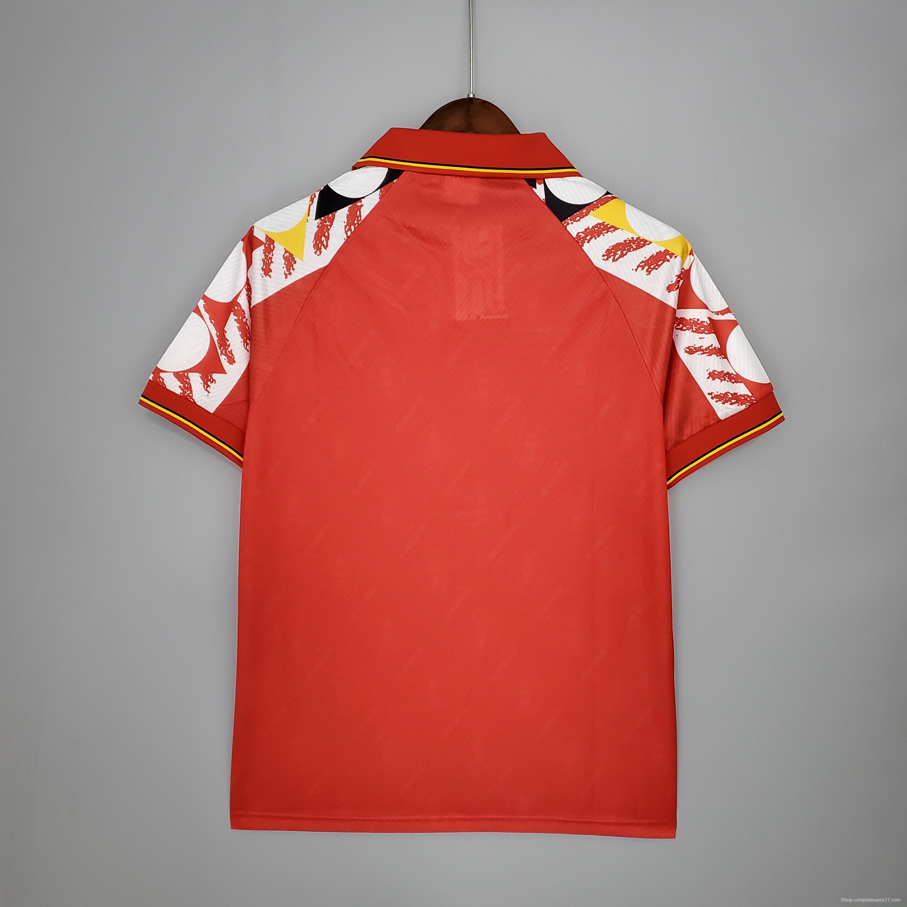 Retro 1995 Belgium home Soccer Jersey