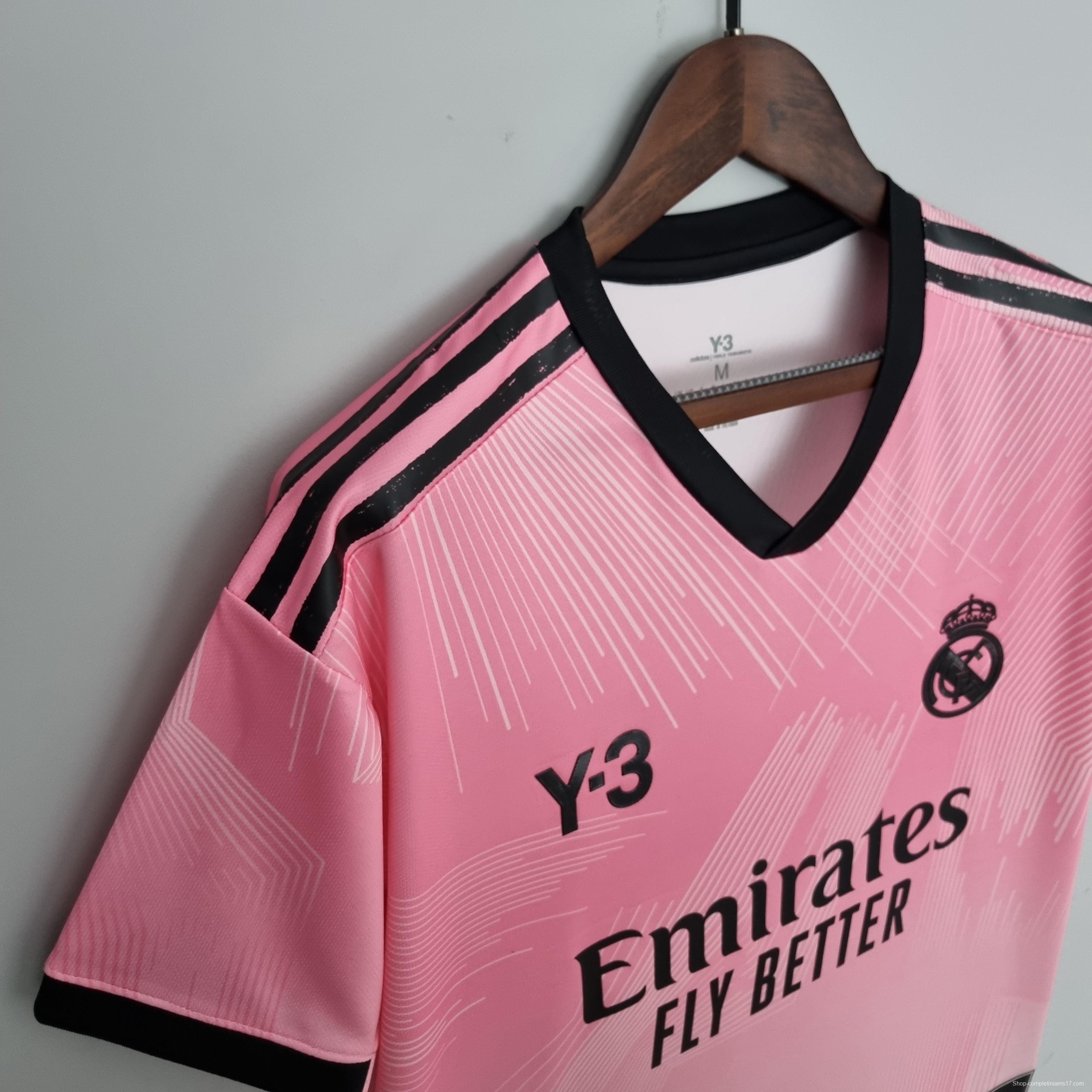 2022 Real Madrid Y3 Edition Pink Soccer Jersey