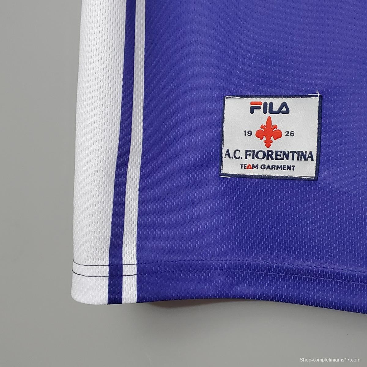 Retro 99/00 Fiorentina home Soccer Jersey