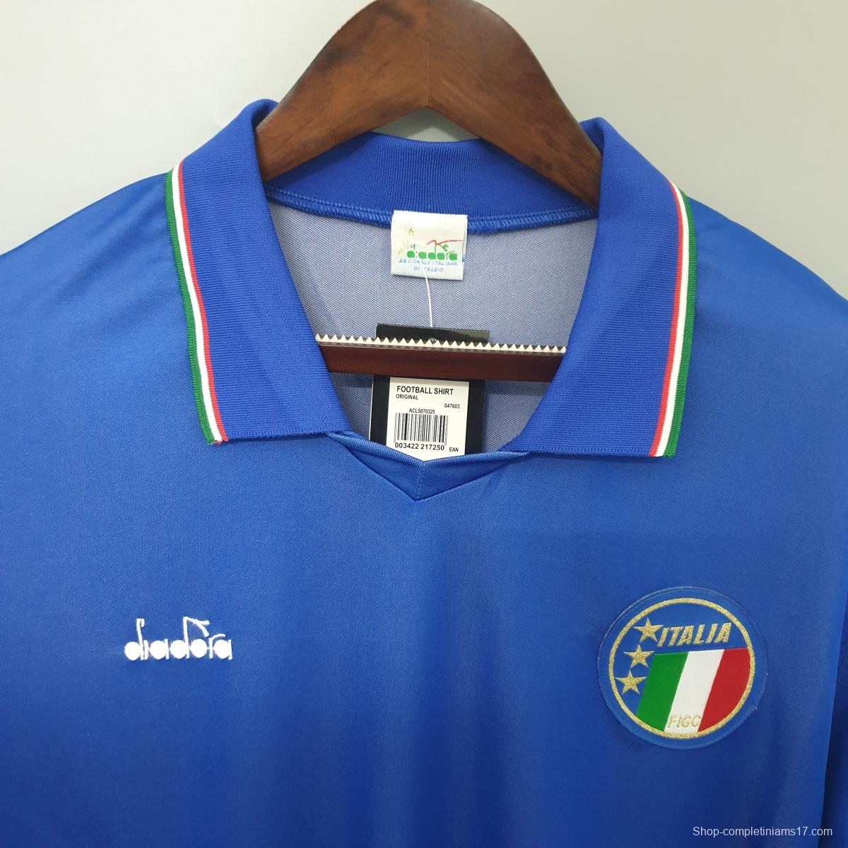 retro shirt Italy 1990 home Soccer Jersey