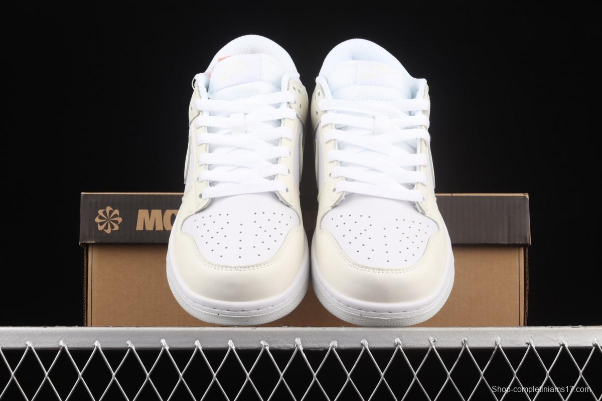 NIKE DUNK Low Next Nature sea salt cream white SB crushed backboard low upper board shoes DD1873-101