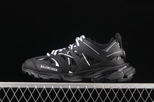 Balenciaga Sneaker Tess s.Gomma Res BI ALV/TIS EFF NUBUK/TIS E 2020 latest color matching trend running shoes W1GB12045