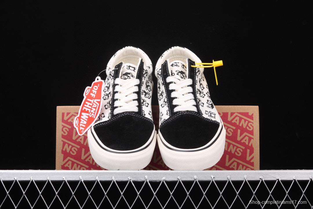 Vans Old Skool Vans Anaheim classic series giant panda low-top casual board shoes VNOA3023W33