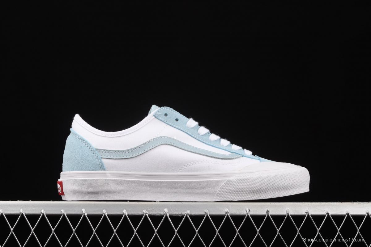 Vans Style 36 Cecon SF half-moon Baotou ice blue green low-top casual board shoes VN0A4BVEWS6