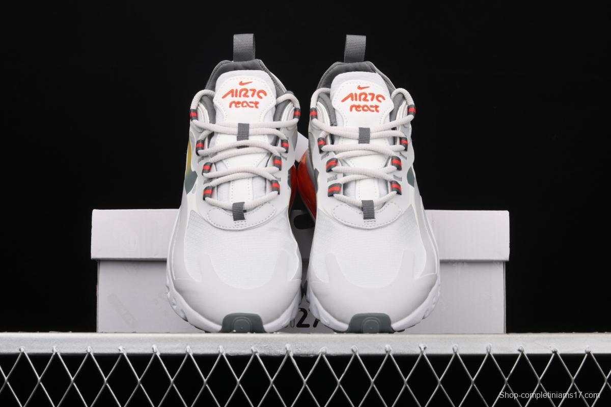 NIKE Air Max 270React new high-frequency mesh function half-palm air cushion cushioning running cloth shoes CD6615-100