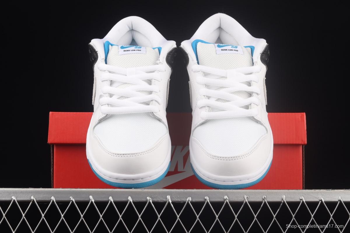NIKE SB DUNK Low Prm laser blue color SB buckle rebound fashion casual board shoes BQ6817-101
