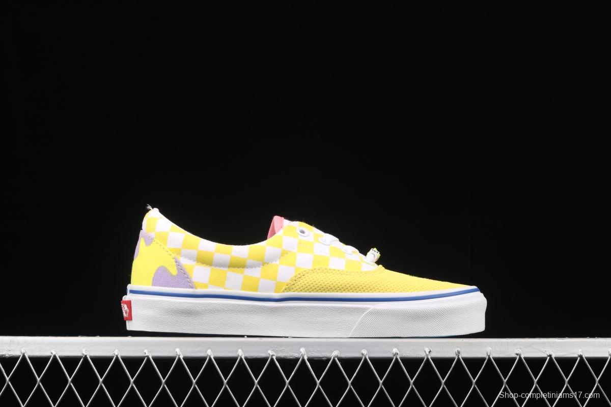 Vans Era SpongeBob theme animation joint series pie star mandarin duck pink yellow low-top casual board shoes VN0A54F19ES