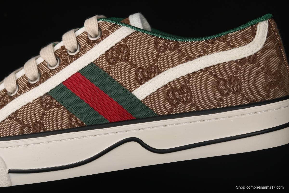 Gucci Tennis 1977 Print Sneaker canvas printed retro leisure sports board shoes