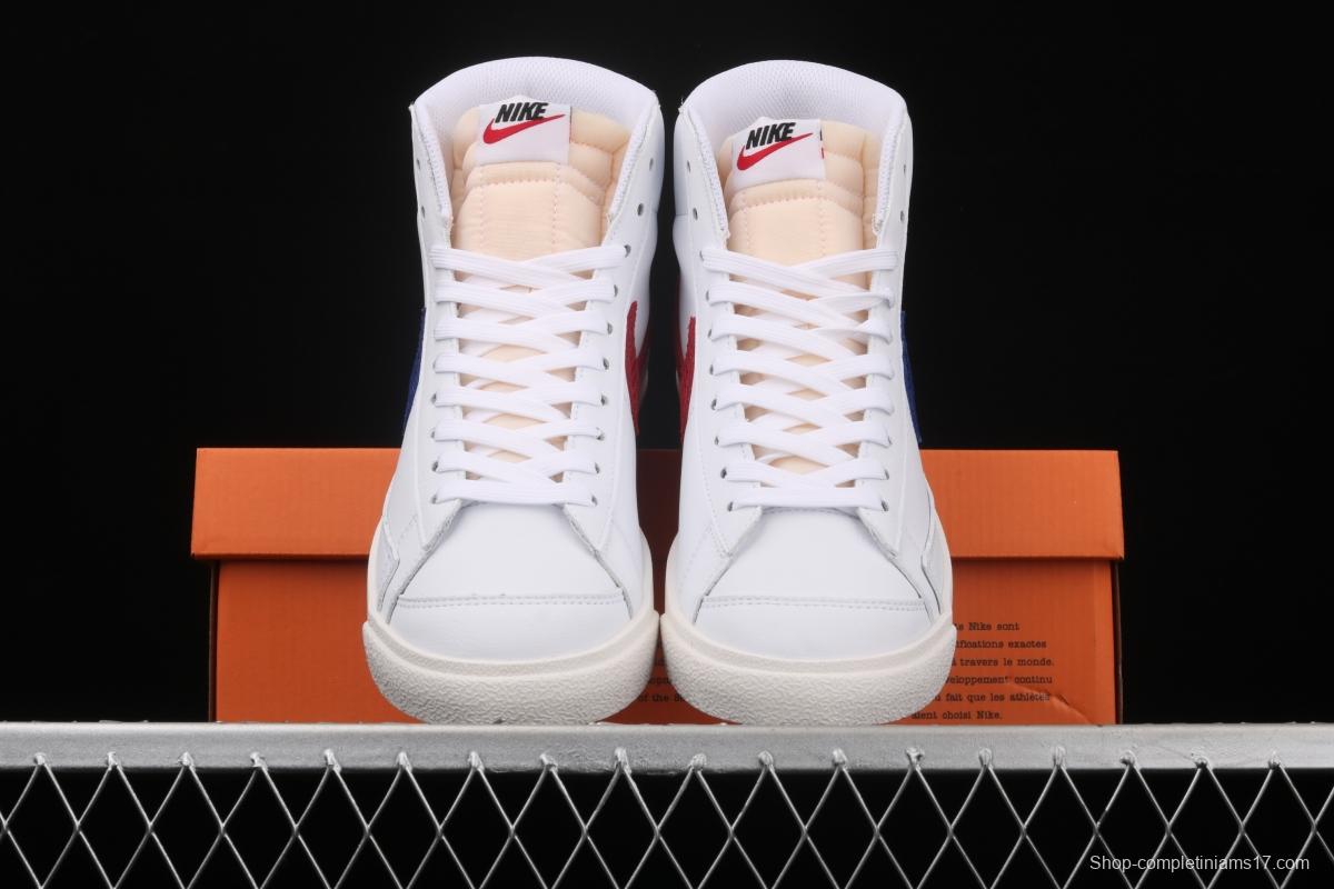 NIKE Blazer Mid'77 Vintage pioneer mandarin duck double hook retro high-top leisure board shoes CW7073-100