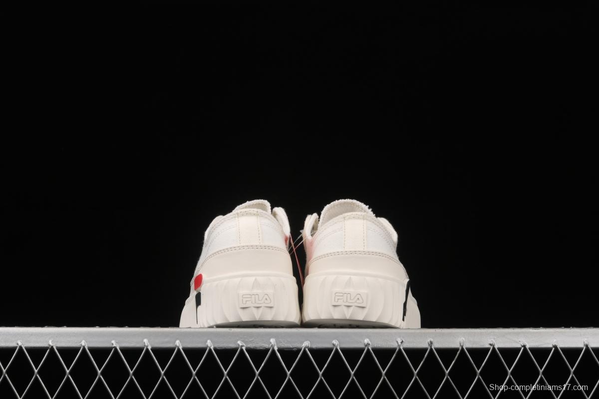 FILA 2021 new thick bottom biscuit small white shoes F12W124342FGA