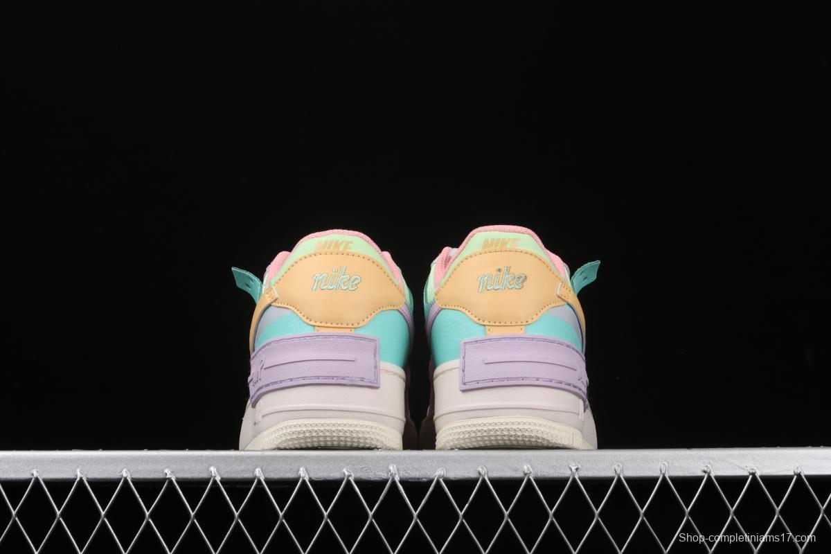NIKE Air Force 1 ShAdidasow Tropical Twist light weight heighten low-top board shoes CI0919-101,