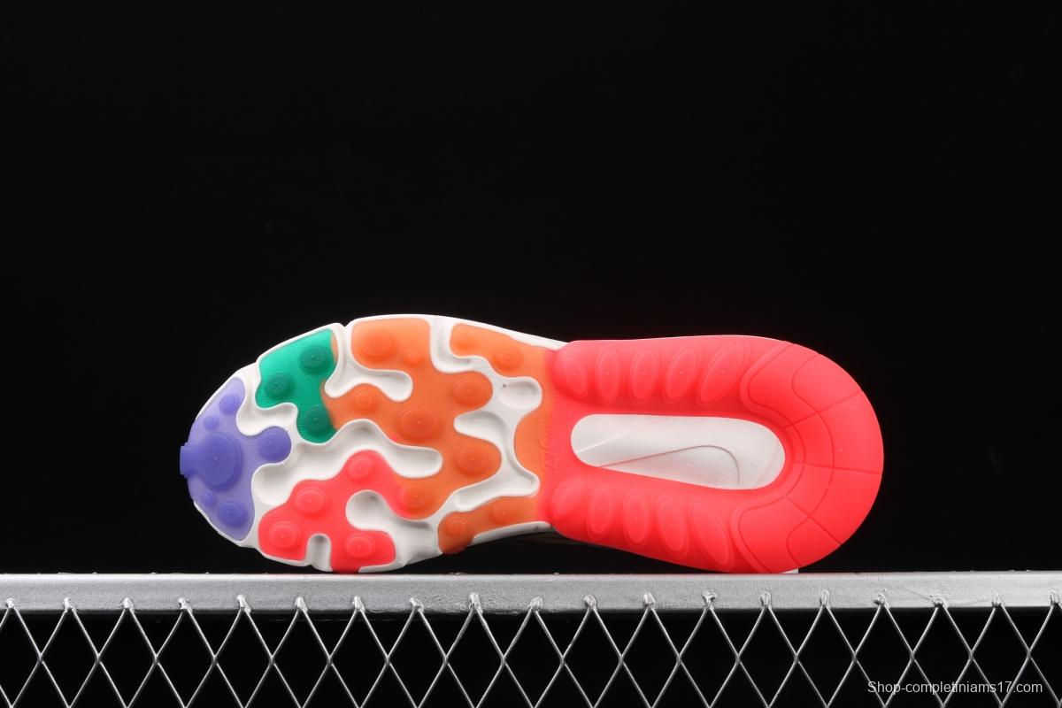 NIKE Air Max 270React new high-frequency mesh function half-palm air cushion cushioning running cloth shoes CQ4805-071