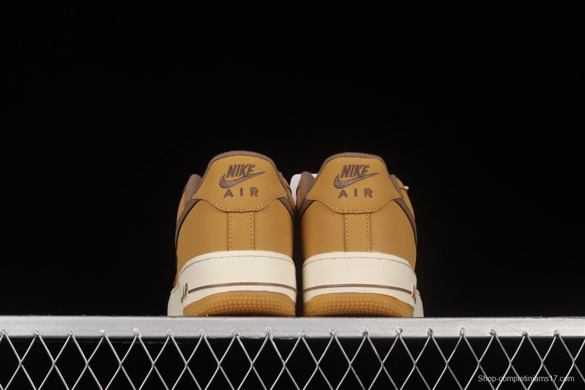 NIKE Air Force 1o07 Low wheat low-top casual board shoes 309652-721
