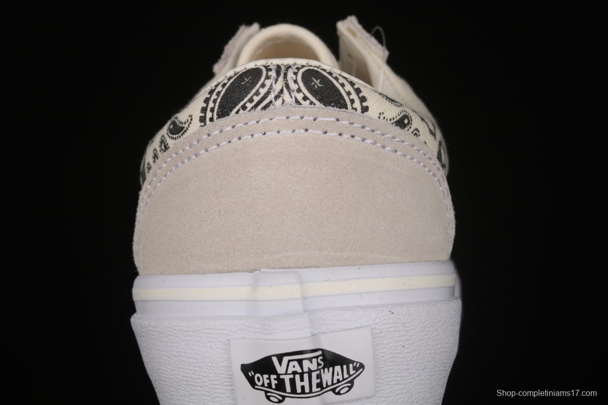 Vans Style 36 million skull print low side vulcanized canvas casual shoes VN0A4BVEN8K White Skeleton