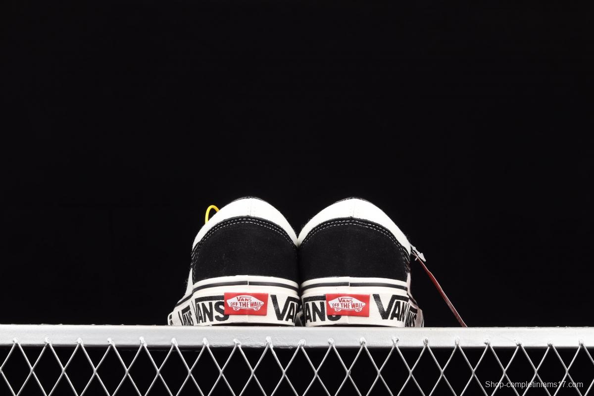 Vans Style 36 new half-crescent black and white side LOGO printed low-top casual board shoes VN0A3ZCJ9IG