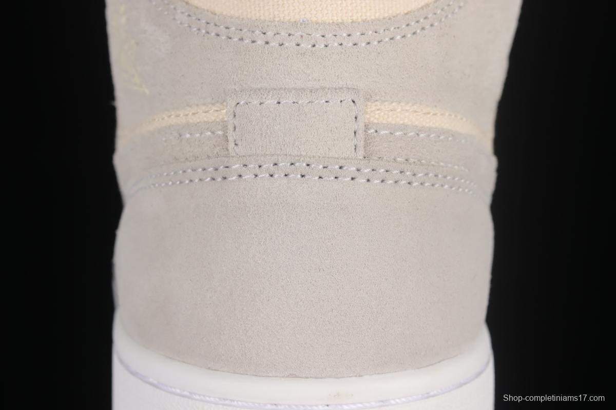 Air Jordan 1 Mid coconut milk mid-top basketball shoes DN4281-100