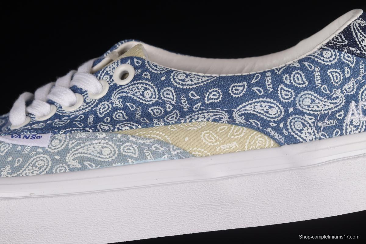 Vans Acer Ni Sp Cashew Flower Retro Denim Denim Blue Low Casual Sneakers VN0A4UWYASN