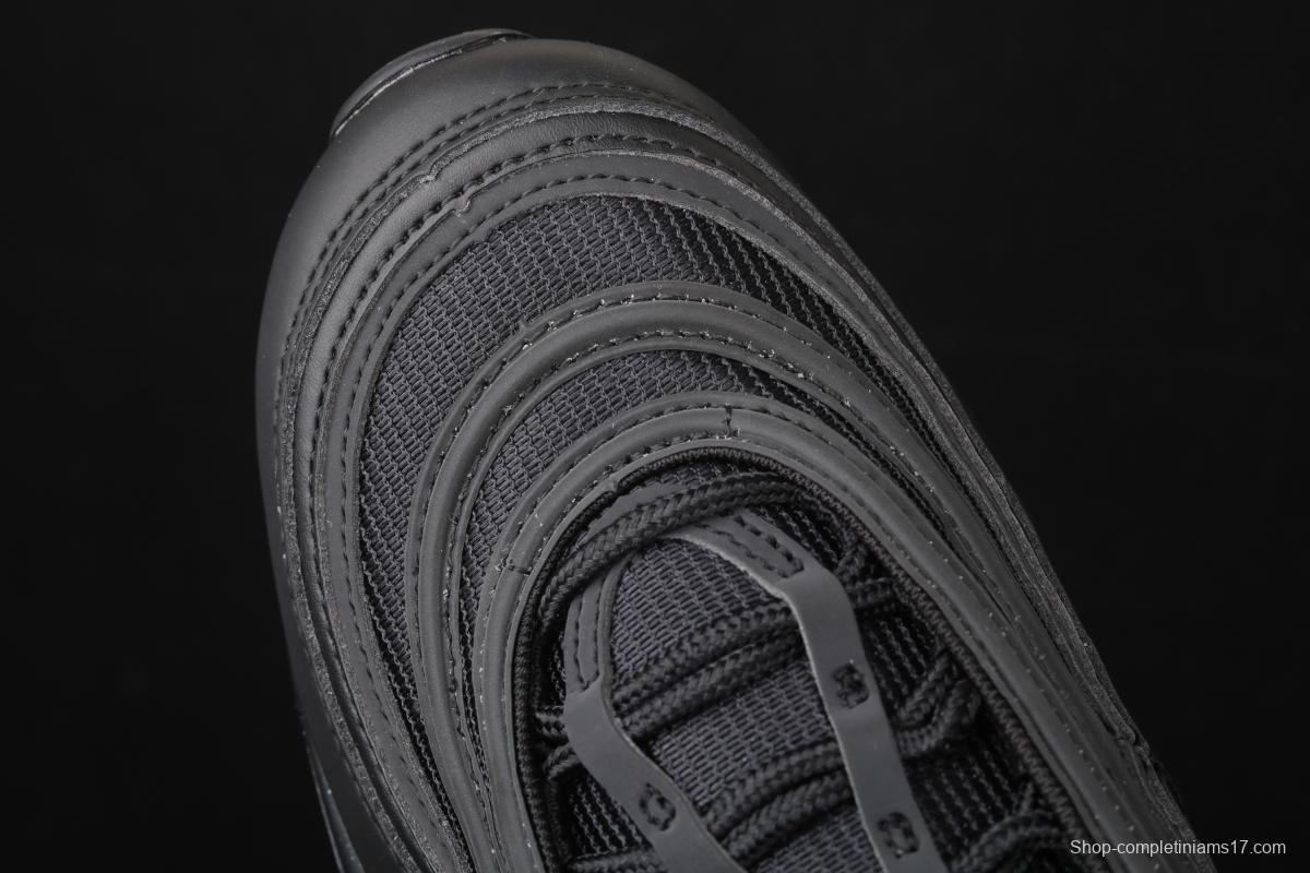 NIKE Air Max 973M reflective all-black bullet air cushion running shoes 921733-001