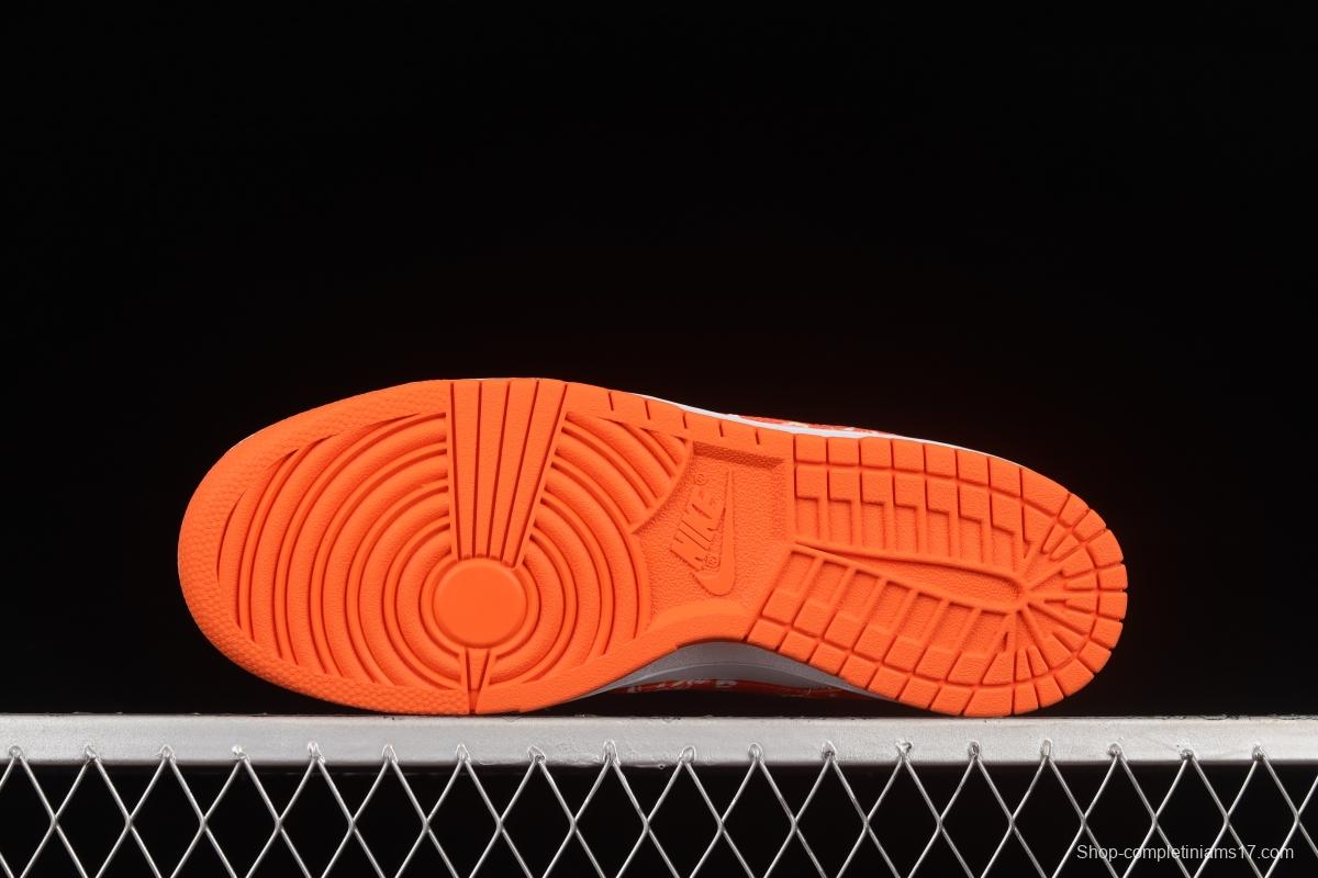 NIKE DUNK Low Cashew Blossom White Orange SB Buckle Breakbackboard Fashion Casual Sneakers DH4401-103