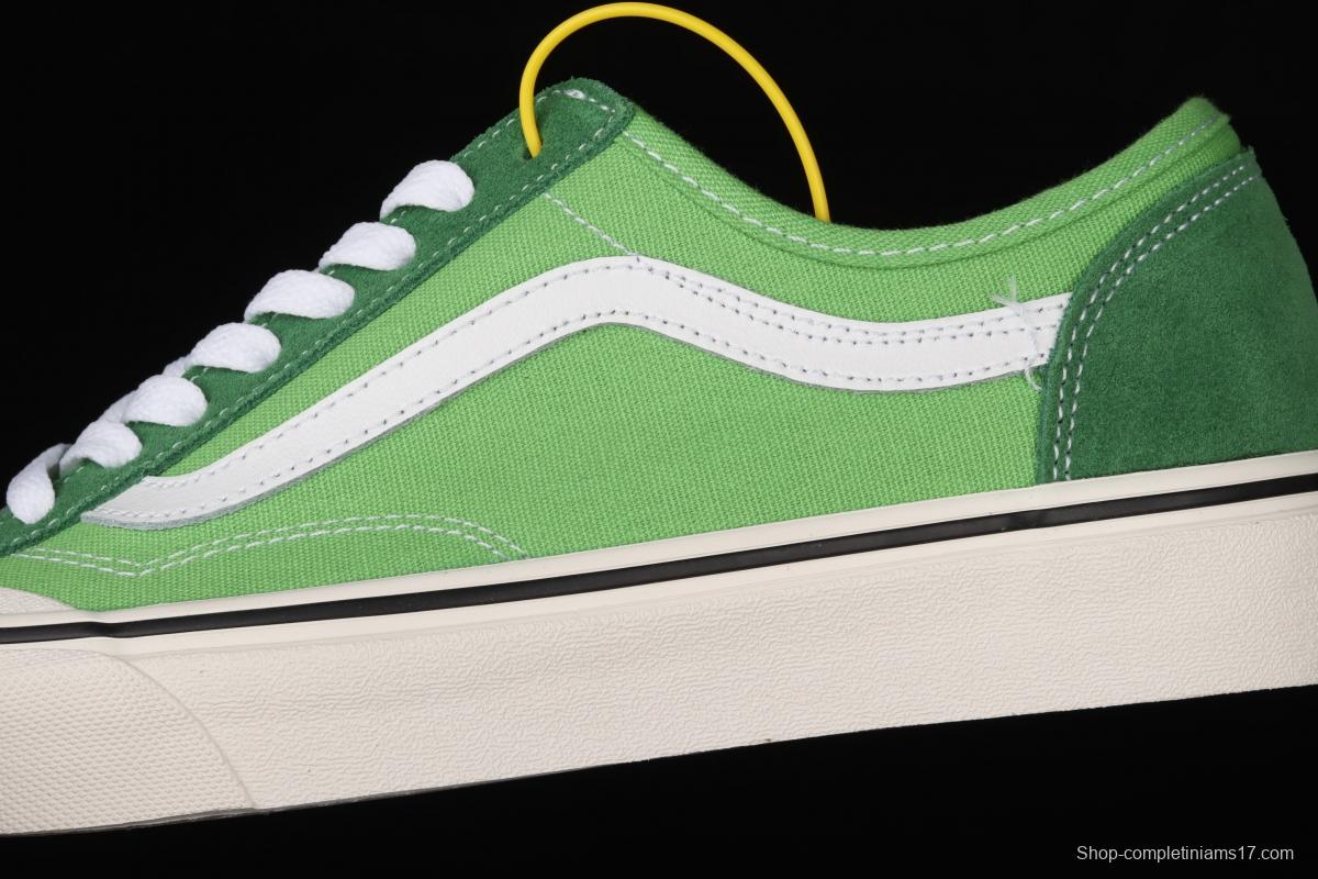 Vans Style 36 avocado green matching low-top sports shoes VN0A4UWI4SY