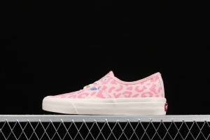 Vans Vault OG Authentic LX pink leopard print high-end regional vulcanized canvas low-top casual board shoes VN0A38GRR89