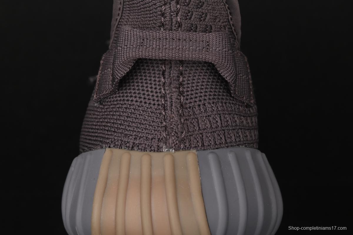 Adidas Yeezy Boost 350V2 Cinder FY2903 Darth Coconut 350 second generation hollowed-out side transparent black angel color BASF Boost original