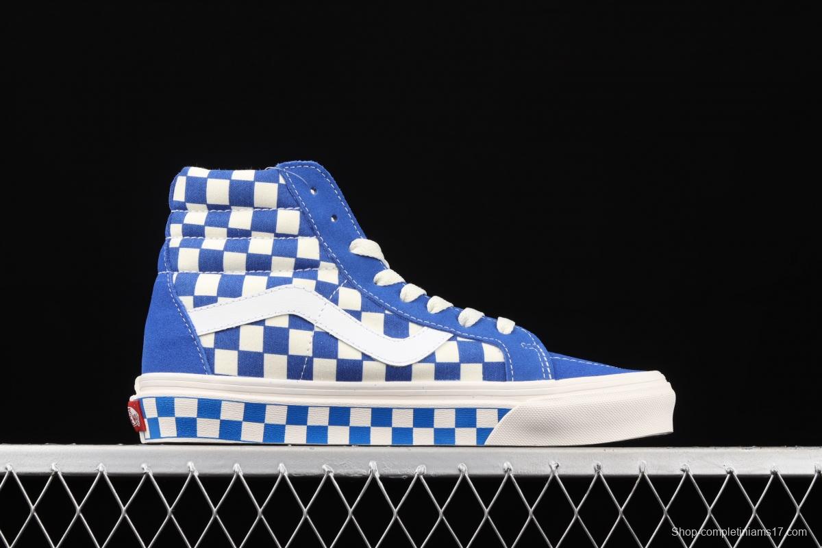 Vans SK8-Hi Vans Anaheim chessboard checkered high top casual board shoes VN0A38GF2U8