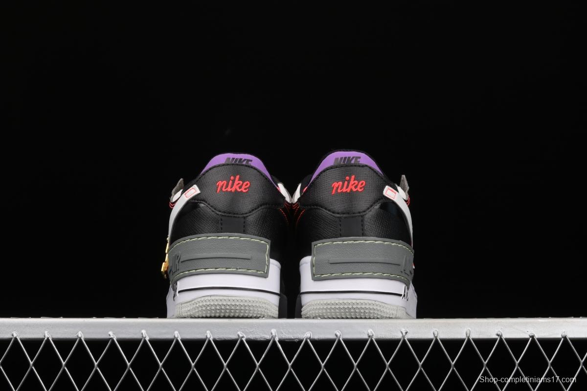NIKE Air Force 1 ShAdidasow Rtl light weight heightened low-top 100-board shoes DC2542-001