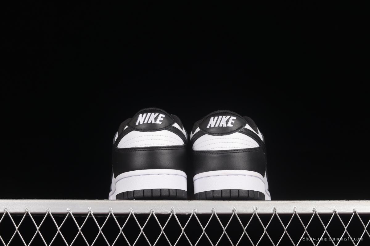 NIKE SB DUNK Low prm black and white panda SB buckle broken backboard fashion casual shoes DD1391-100