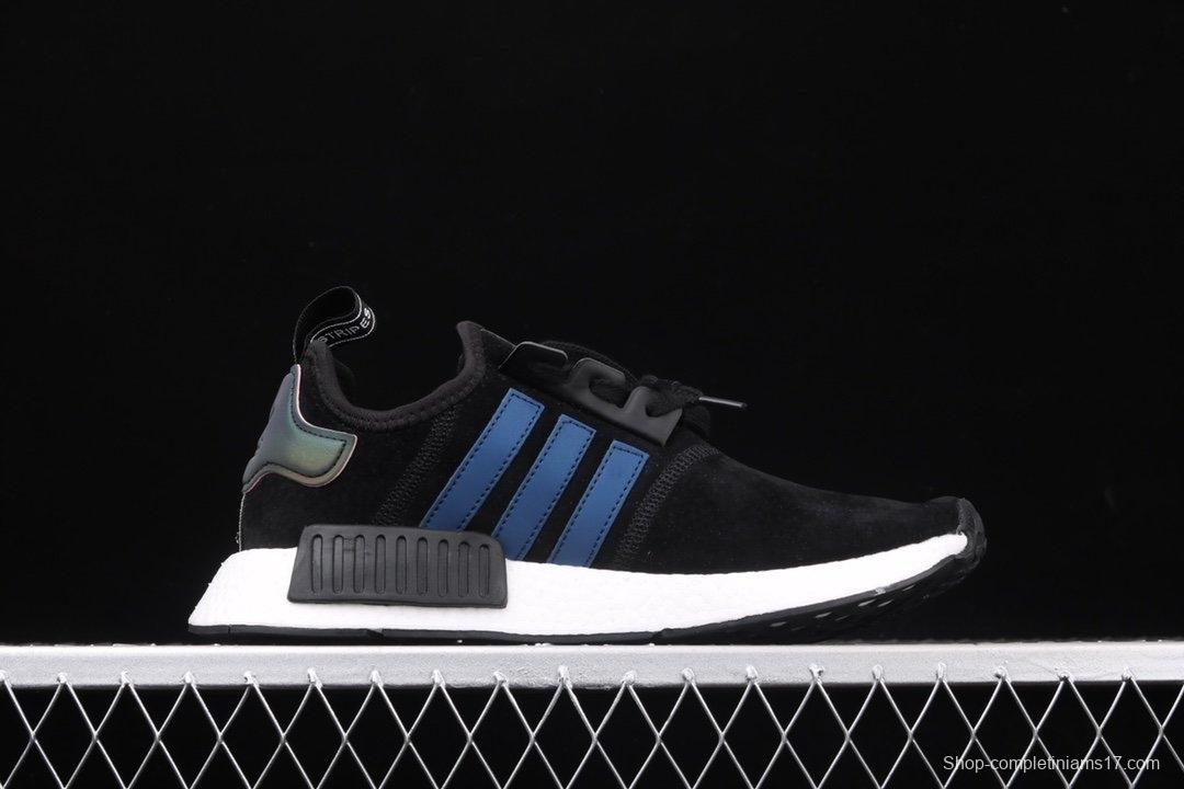 Adidas NMD_R1 F97579 pig leather black and white running shoes