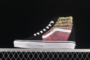 Vans Sk8-Hi Slim graded letter printed high-top casual board shoes VN0A4U3C2N5