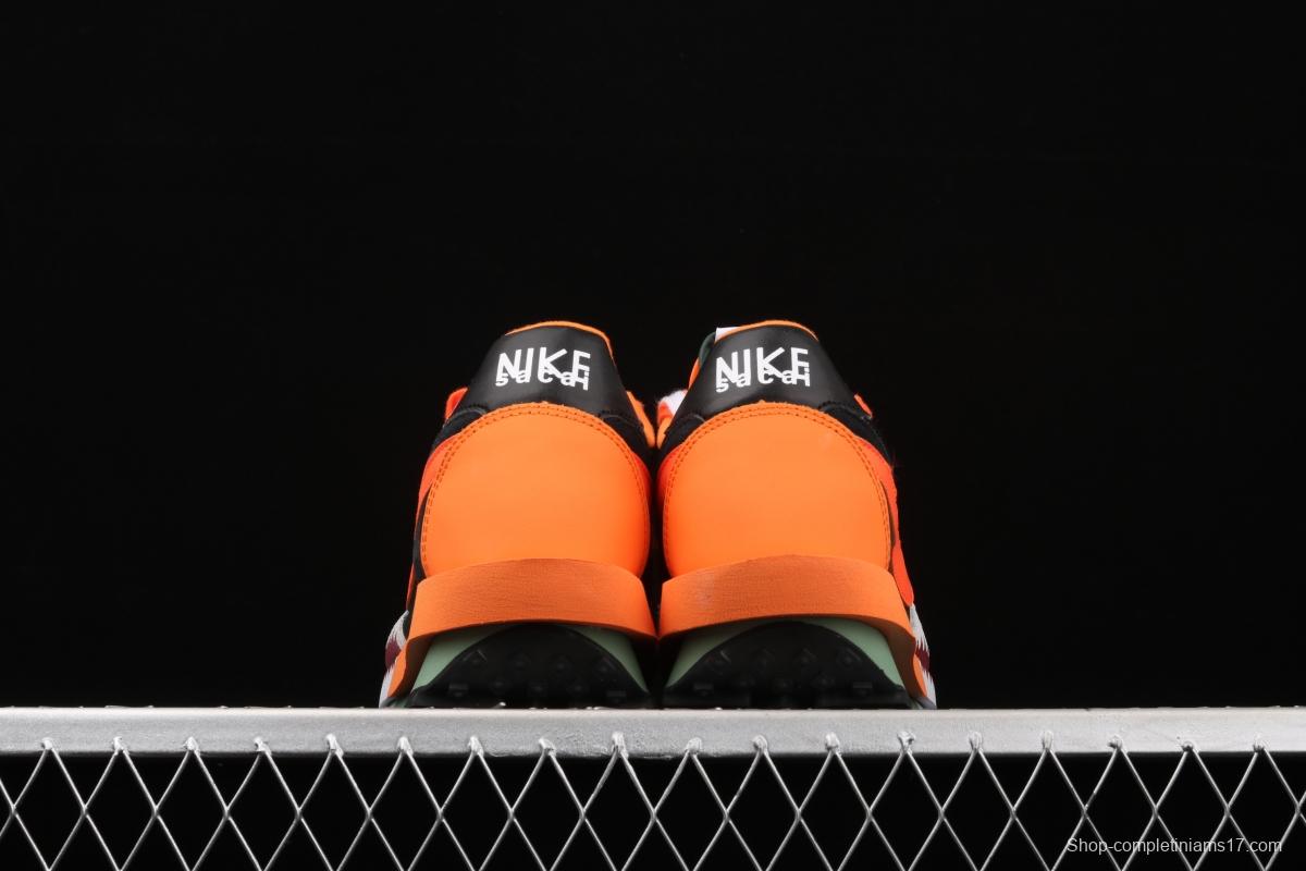BAPE Shark Mouth x Sacai x NIKE LVD Waffle Daybreak co-signed catwalk style double hook Swoosh running shoes BV0073-007