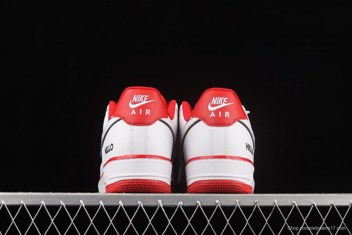 NIKE Air Force 1y07 Hello low-top sports leisure board shoes CZ0327-100