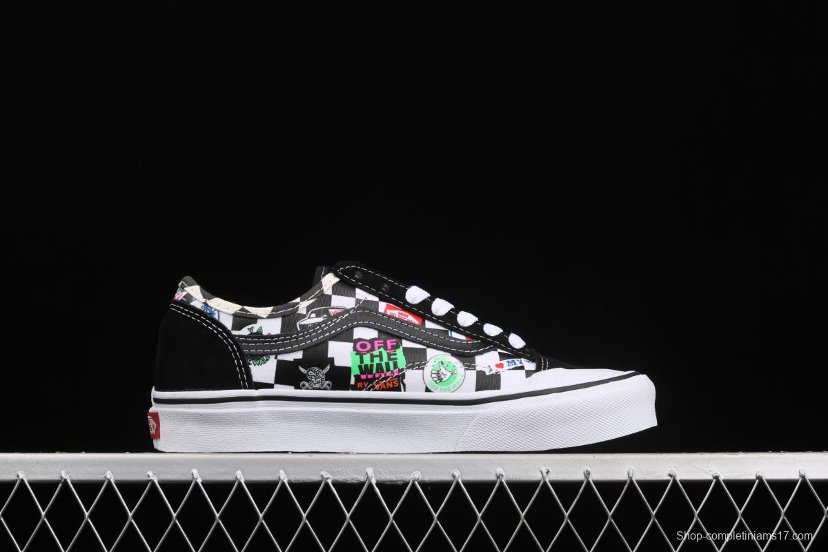 Vans Style 36 Cecon SF Vance color Logo printed low-top casual board shoes VN0A3MVL3P0