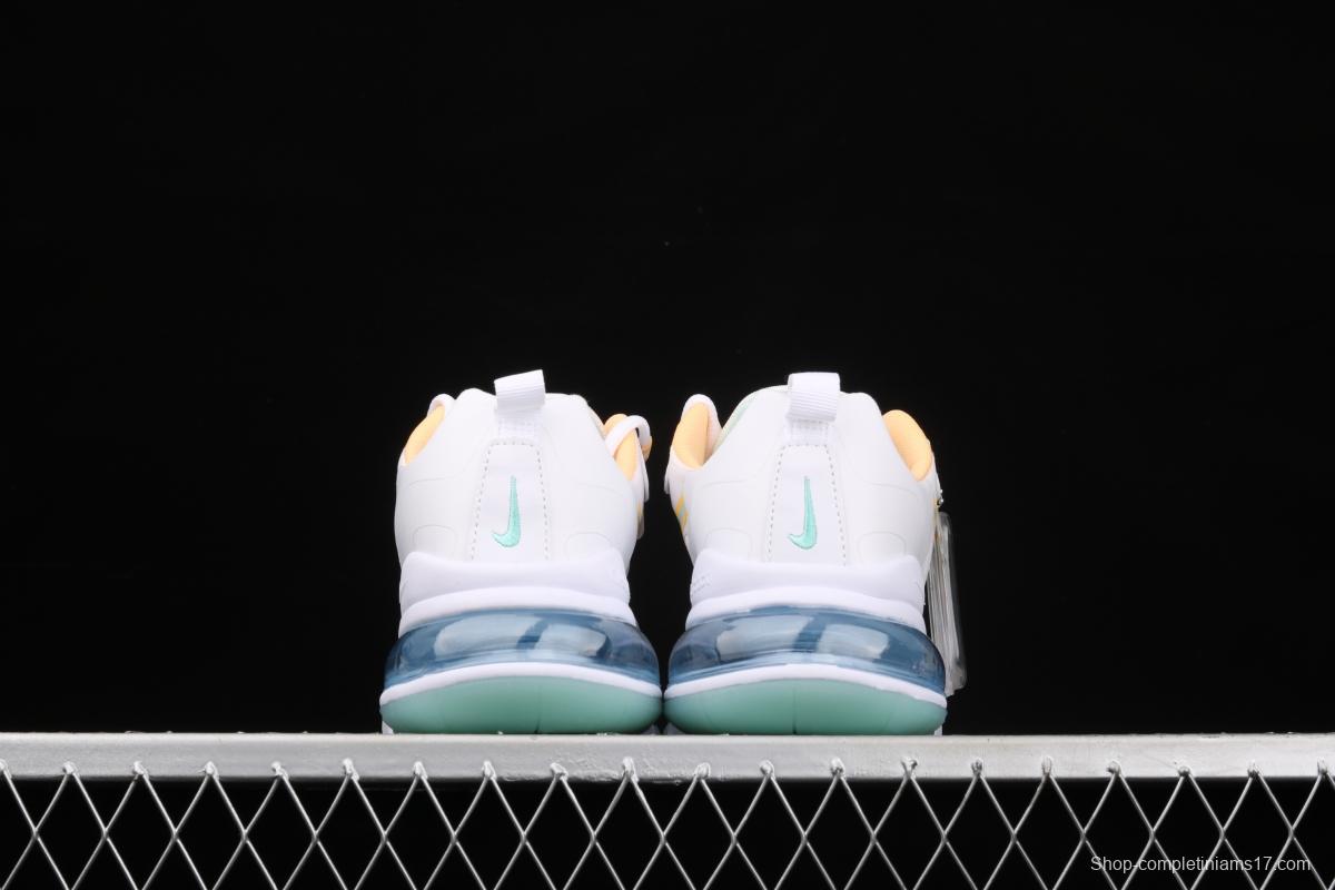 NIKE Air Max 270React new high frequency mesh hollowed-out half-palm air cushion running shoes DJ3027-100