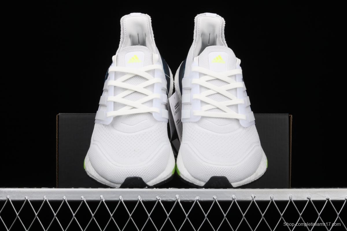 Adidas Ultra Boost 21 Consortium FY0371 Das new thick-soled popcorn running shoes