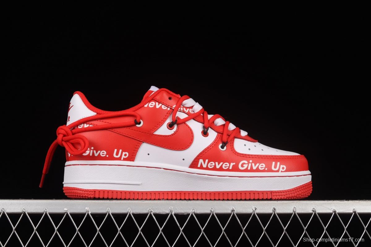 NIKE Air Force 1 React LV8 China Red Low Top Casual Sneakers CV1724-100