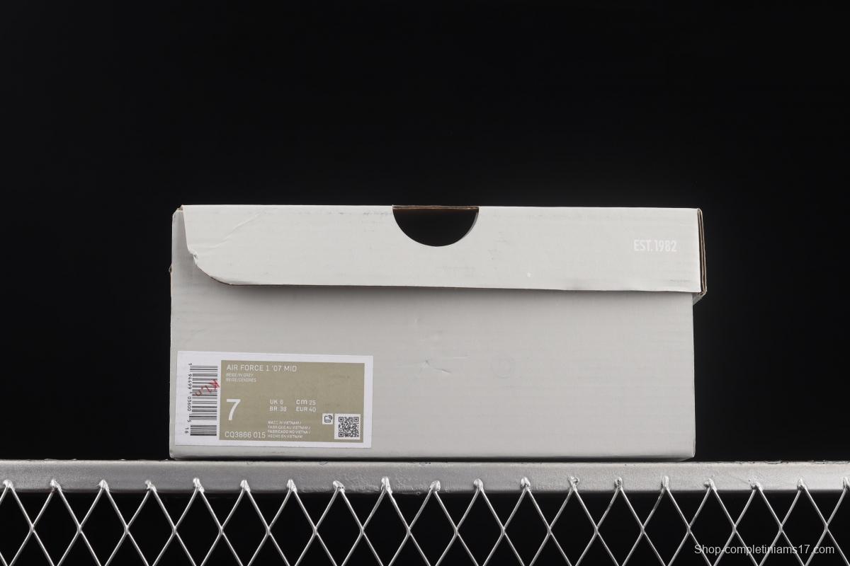 NIKE Air Force 1 Mid medium side casual board shoes CQ3866-015