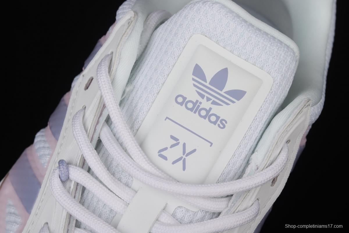 Adidas ZX 2K Boost 2.0 GZ7824 2021 Summer New Clover Popcorn vintage running shoes