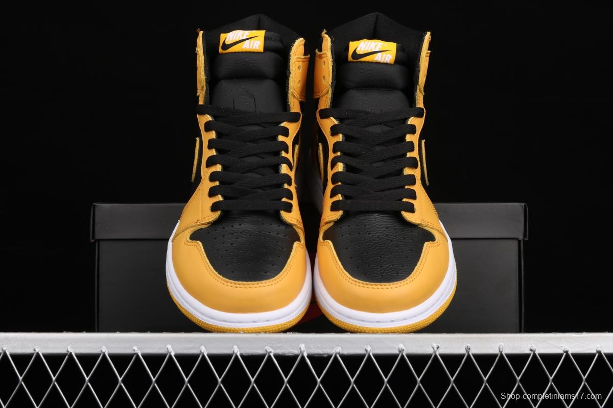 Air Jordan 1 High OG Pollen black and yellow 555088-701