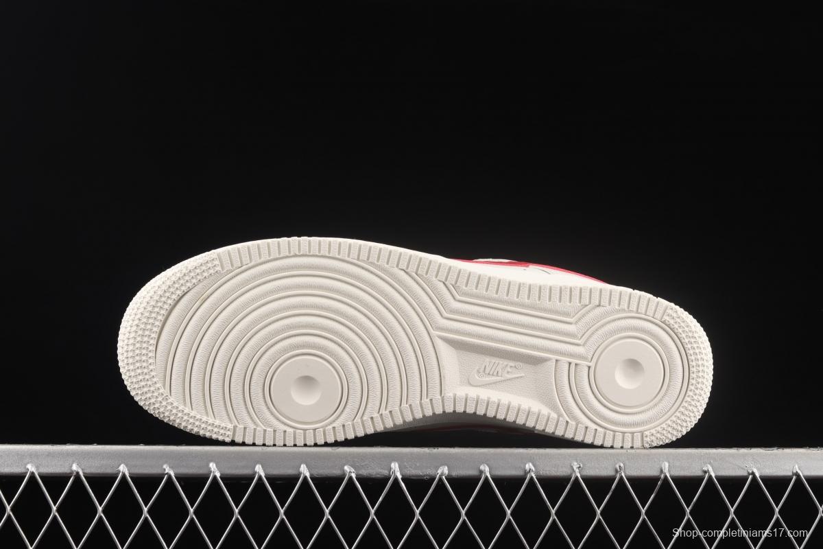 NIKE Air Force 1x 07 Low Air Force White and Red low-top Leisure Board shoes 315122-126