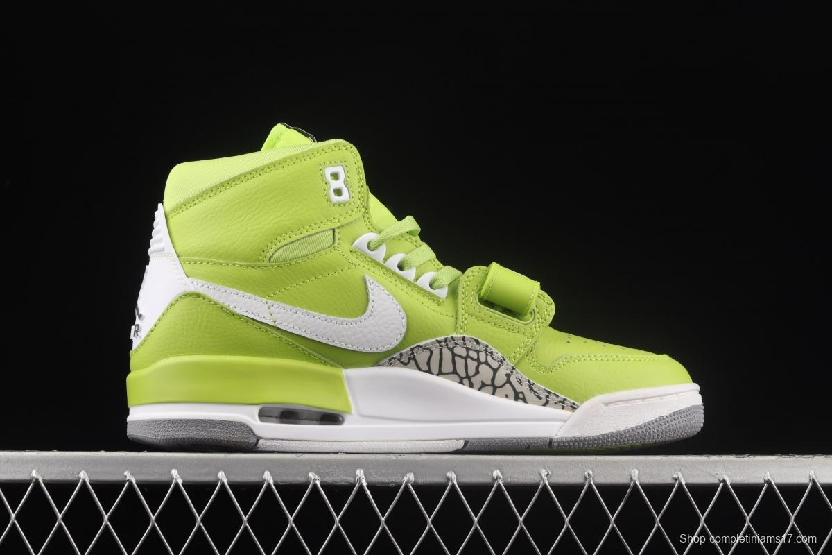 Jordan Legacy 312 apple green color Velcro three-in-one board shoes AQ4160-301