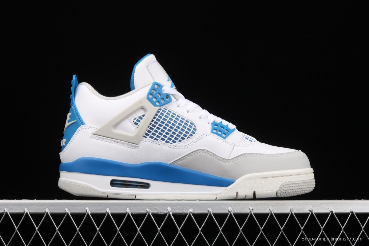 Air Jordan 4 Retro Military Blue White Blue 308497-105