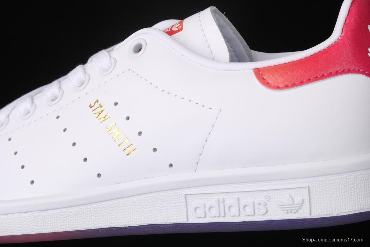 Adidas Stan Smith Rainbow EG8133 Smith rainbow crystal soles casual board shoes