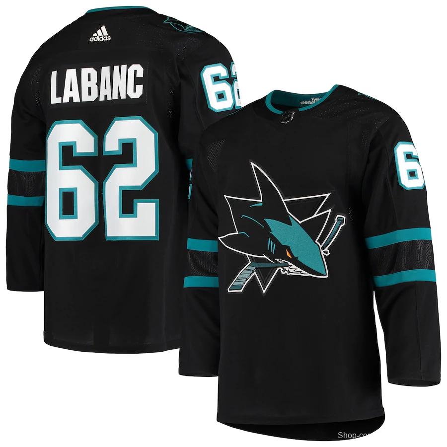 Men's Kevin Labanc Black Alternate Team Jersey