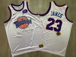 Men's LeBron James White Retro Classic Team Jersey