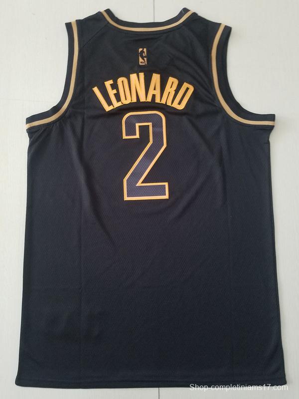 Kawhi Leonard 2 Black Golden Edition Jersey