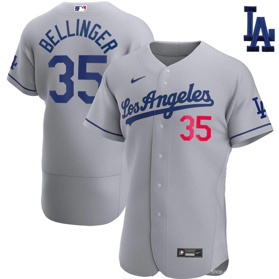 Men's Cody Bellinger Gray Road 2020 Authentic Player Team Jersey