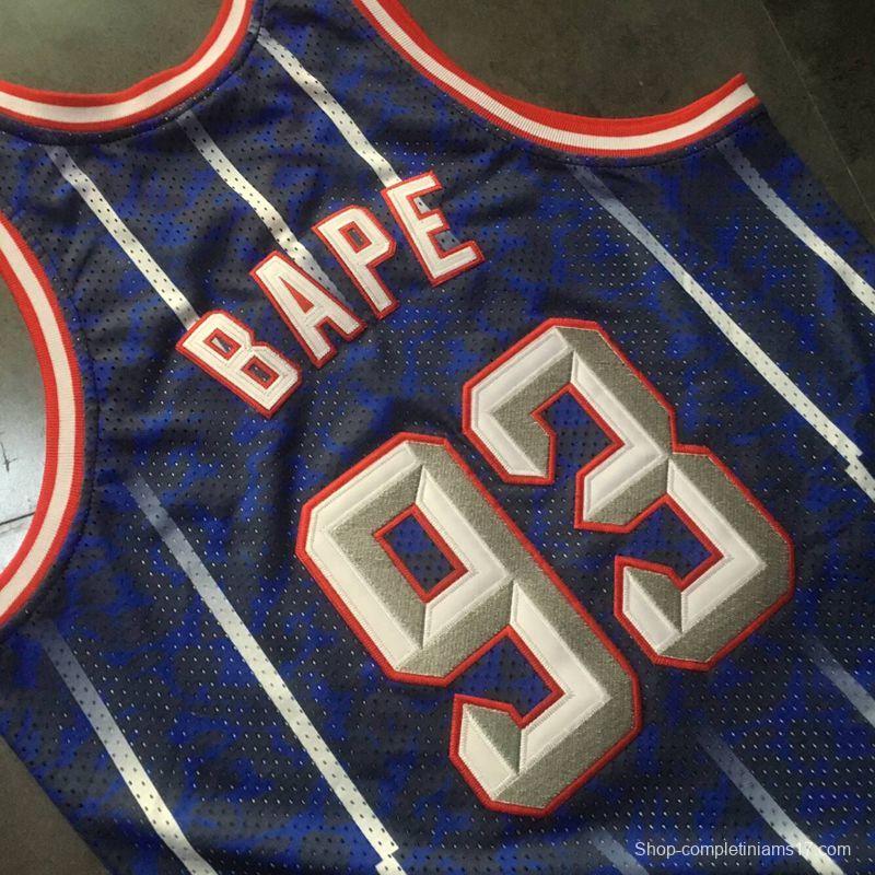 Men's BAPE Blue Retro Classic Team Jersey